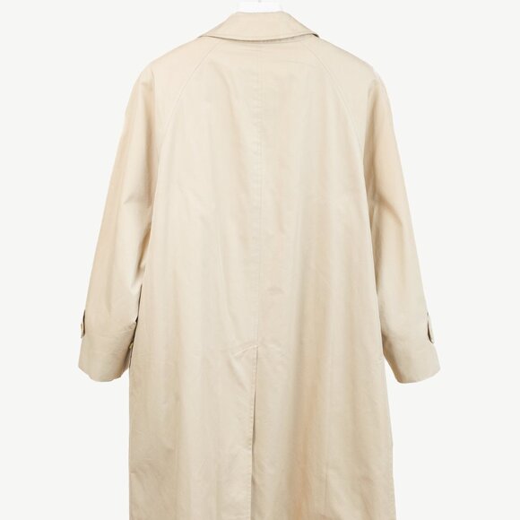 Burberry Vintage Beige Cotton-Blend Balmacaan Coat - Picture 2 of 12